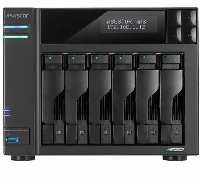 Alt view image 13 of 14 - Asustor Lockerstor 6 Gen2+ AS6706T v2 6 Bay NAS - Quad-Core 2.0GHz CPU - Dual 5GbE Ports - 8GB RAM DDR4 - Four M.2 SSD Slots (Diskless)