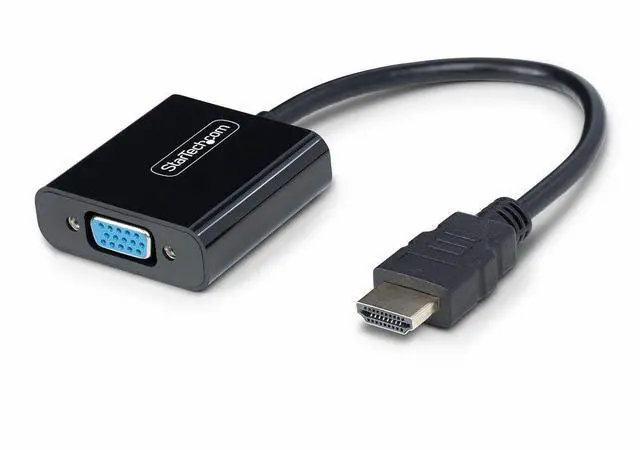 Alt view image 3 of 9 - StarTech HDMI to VGA Adapter, Active Video Converter For Laptop/Desktop, 1920x1080 (1080p), HDMI Source to VGA Monitor/Display/Projector - HD2VGAE3