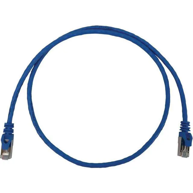 Alt view image 5 of 10 - Tripp Lite Cat6a 10G Snagless Shielded Slim STP Ethernet Cable (RJ45 M/M), PoE, Blue, 3 ft. (0.9 m) - 3 ft Category 6a Network Cable for Network Device, Server, Switch, Router, Hub, Printer, Computer,