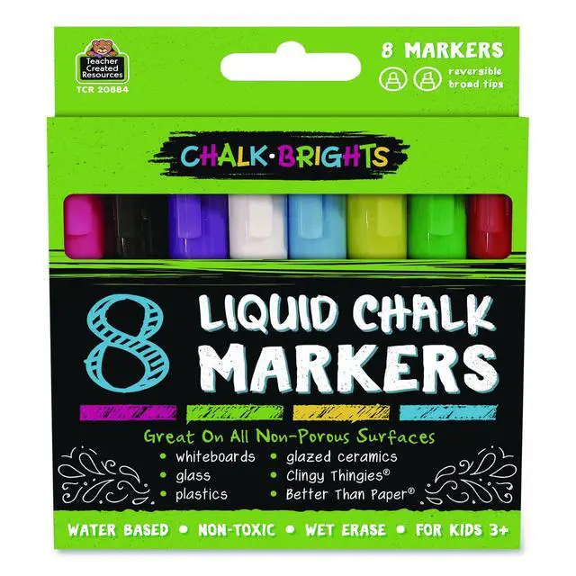 Alt view image 2 of 4 - Chalk Brights Liquid Chalk Markers - 8-pack