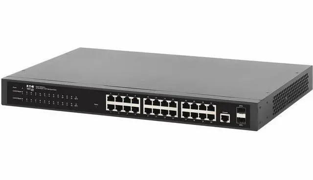 Main image of Tripp Lite 24-Port Managed Gigabit Ethernet Switch - Layer 2 - 1 Gbps, 2x GbE SFP Ports - 1U - 24 Ports - Manageable - Gigabit Ethernet - 3 Layer Supported - 16.70 W Power Consumption - NGS24C2-1