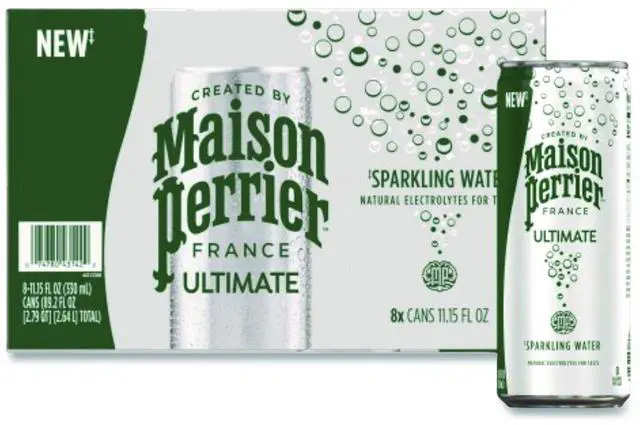 Main image of Maison Perrier Sparkling Water Plain 11.15 oz 8 Cans/Box 12575220