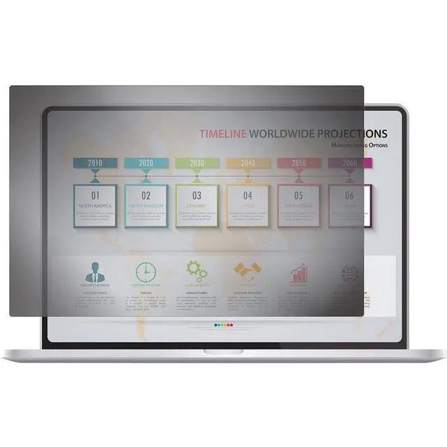 Alt view image 3 of 13 - Rocstor Privacyview™ Premium Privacy Filter For 12.5" Edge-To-Edge Widescreen Laptop - For 12