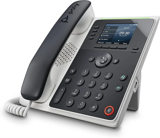 Alt view image 2 of 7 - Poly Edge E220 IP Phone Corded/Cordless Bluetooth Desktop Wall Mountable 82M87AA