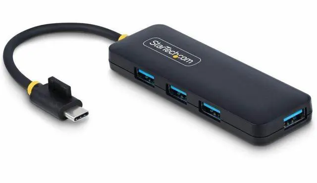 Alt view image 4 of 10 - StarTech 4-Port USB-C Hub, 5Gbps, USB-C to 4x USB-A, Bus Powered, Small Travel Mini Hub, Multi-Port USB 3.0 Splitter, Portable Hub, Overcurrent Protection - H5C4A-USB-HUB