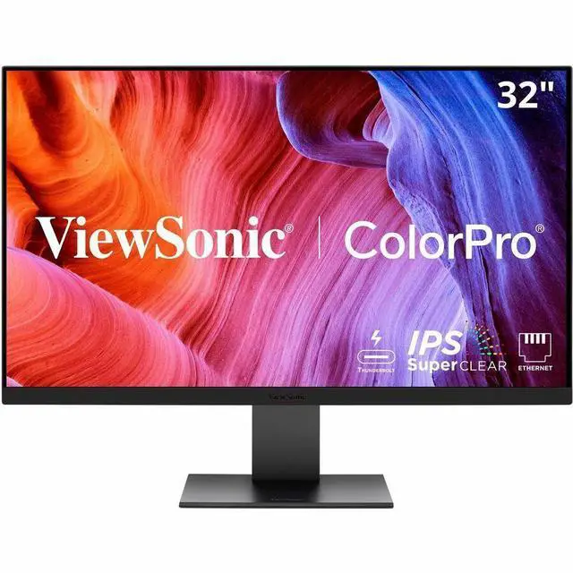 Alt view image 9 of 15 - ViewSonic VP3276T-4K 32 Inch 4K UHD IPS Docking Monitor with Thunderbolt 4, Advanced Ergonomics, 100% sRGB Rec 709, Pantone Validated, USB C, HDMI, and DP Daisy Chain for Home and Office