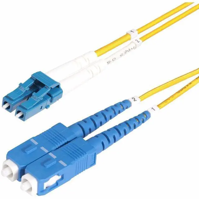 Main image of StarTech 20m (65.6ft) LC to SC (UPC) OS2 Single Mode Duplex Fiber Optic Cable