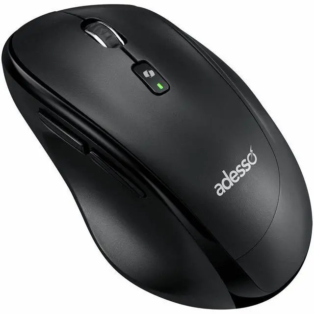 Alt view image 16 of 20 - Adesso iMouse A60 Ergonomic Wireless Vertical Mouse, Bluetooth and 2.4GHz Dual Mode with USB-A Receiver, Copilot AI Hotkey, 3 Level DPI (1000/1600/2400), 6 Buttons, Right Hand for Windows