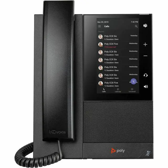 Alt view image 9 of 9 - Poly CCX 500 IP Phone Corded Corded/Cordless Bluetooth Desktop Black 849A4AA