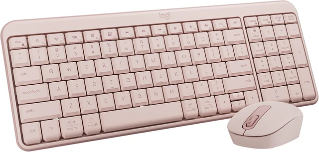 Main image of MK250 Compact Wireless Bluetooth Keyboard and Mouse Combo - Rose