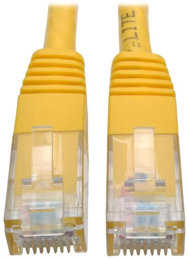 Main image of Tripp Lite 2ft Cat6 Gigabit Molded Patch Cable RJ45 M/M 550MHz 24AWG Yellow