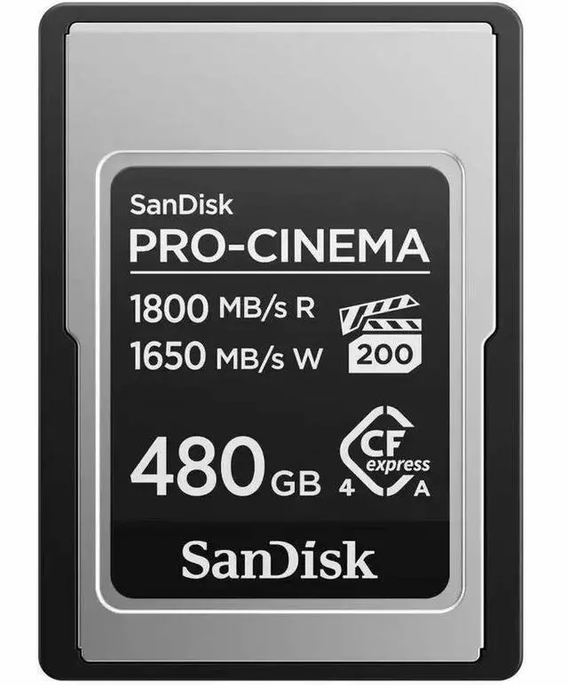 Alt view image 9 of 11 - SanDisk PRO-CINEMA CFexpress Type A Card 480GB