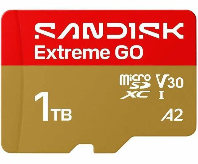 Alt view image 3 of 7 - SanDisk Extreme GO microSD 1TB microSDXC Memory Card, Up to 240MB/s UHS-I U3 4K V30 A2 for Android SDSQXGN-1T00-GN6MN