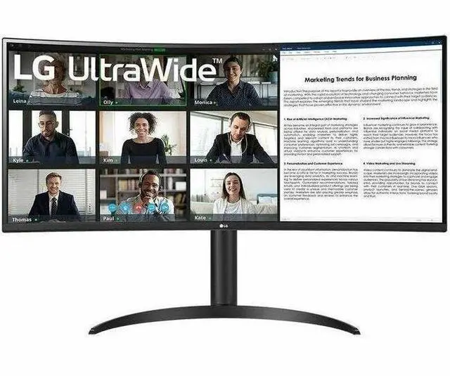Main image of LG 34BR55QC-B 34'' UltraWide QHD Curved Monitor with USB Type-C