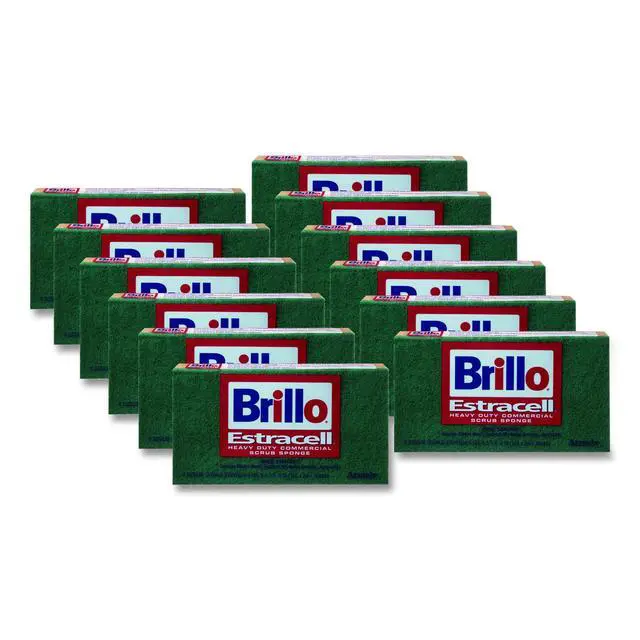 Alt view image 2 of 2 - Armaly Brands 21006 6.125" X 3.5" X .8" Large Estracell Heavy-Duty Scrub Sponge