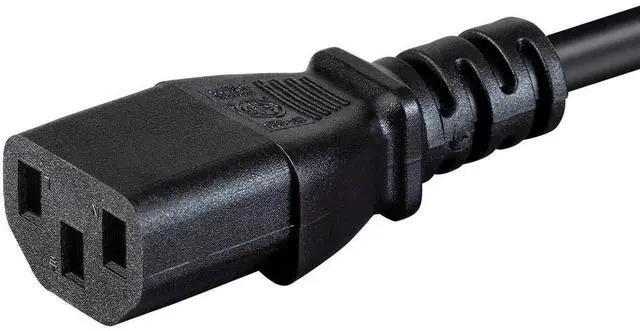 Alt view image 11 of 20 - Monoprice Power Cord - 8 Feet - Black | NEMA 5-15P to IEC-320-C13, 18AWG, 10A, SVT, 125V