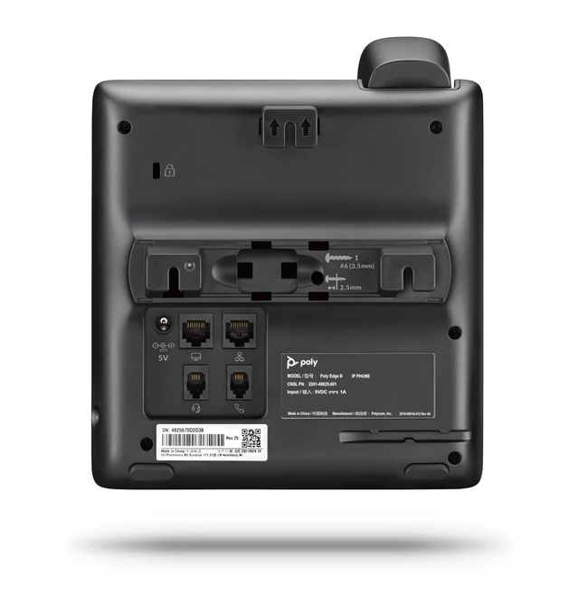 Alt view image 4 of 7 - Poly Edge B30 IP Phone Corded Corded Desktop Wall Mountable 220049825025
