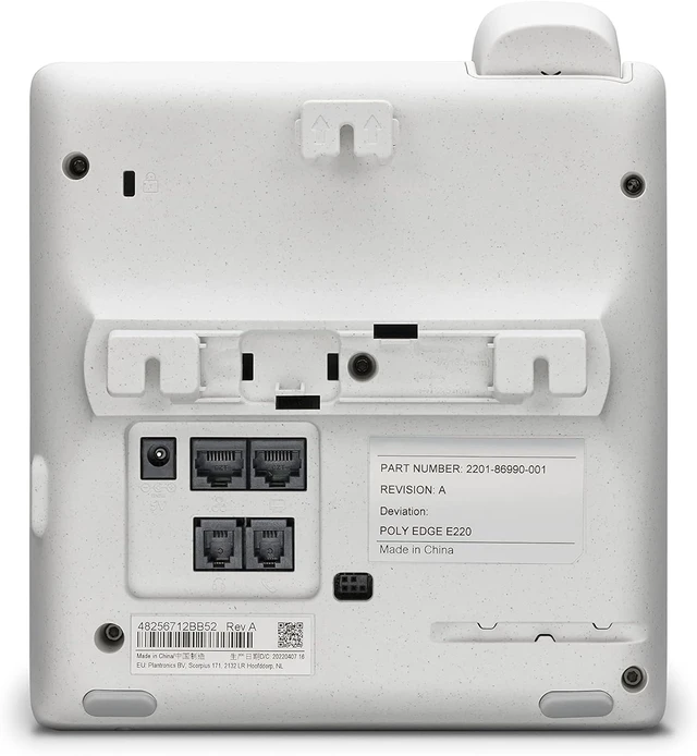 Alt view image 4 of 7 - Poly Edge E220 IP Phone Corded/Cordless Bluetooth Desktop Wall Mountable 82M87AA