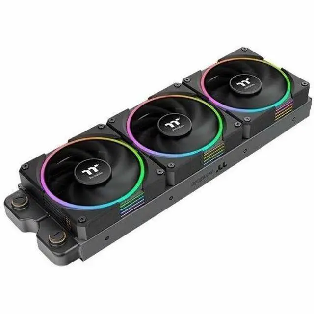 Alt view image 13 of 18 - Thermaltake TS120 EX RGB 120mm; Embedded Temperature Sensor; PWM 500~2000 RPM; MagForce 2.0; Airflow 56.01 CFM; Hydraulic Bearing; TT RGB Plus 3.0; Controller Included; 3-Pack; Black; CL-F206-PL12SW-A