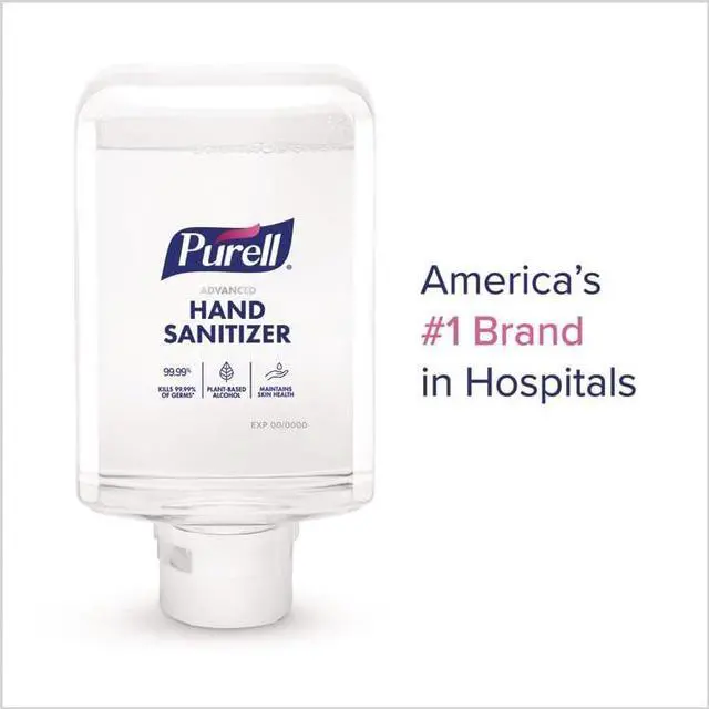 Alt view image 7 of 7 - Advanced Hand Sanitizer Fragrance Free Foam For ES10 Automatic Dispensers 1200 mL Refill Fragrance-Free 2/Carton 835102
