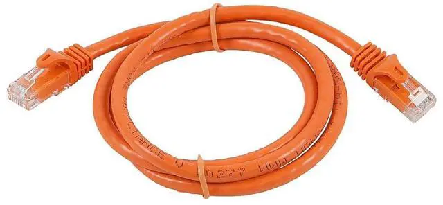 Alt view image 11 of 12 - Monoprice Cat5e Ethernet Patch Cable - 3 Feet - Orange | Network Internet Cord - Snagless RJ45, Stranded, 350Mhz, UTP, Pure Bare Copper Wire, 24AWG - Flexboot Series