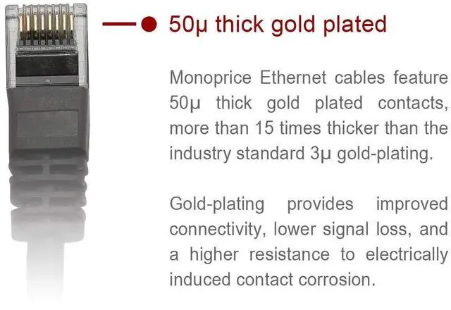 Alt view image 12 of 12 - Monoprice Cat5e Ethernet Patch Cable - 3 Feet - Orange | Network Internet Cord - Snagless RJ45, Stranded, 350Mhz, UTP, Pure Bare Copper Wire, 24AWG - Flexboot Series