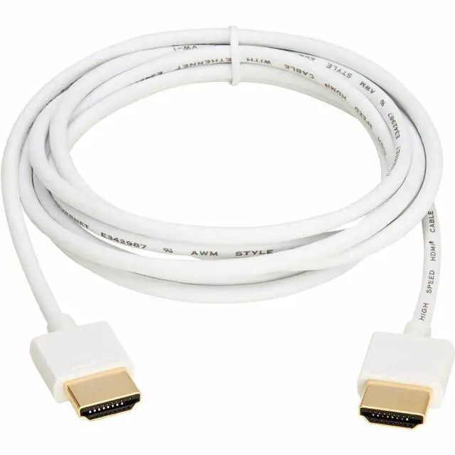 Main image of Eaton Tripp Lite Series Slim High-Speed HDMI Cable with Ethernet and Digital Video with Audio UHD 4K 60 Hz M/M White 6 ft. 1.8 m