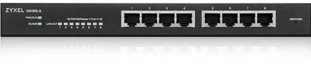 Main image of Zyxel GS1915-8 8-port GbE Smart Managed Switch NebulaFLEX Compatible