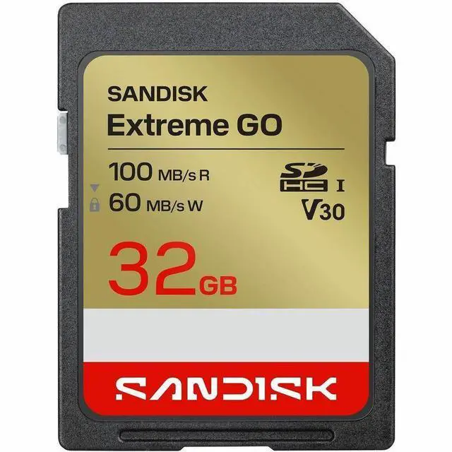 Alt view image 6 of 6 - SanDisk Extreme GO SD 32GB SDHC Memory Card, Up to 100MB/s UHS-I U3 V30 4K UHD SDSDXGN-032G-GNCIN