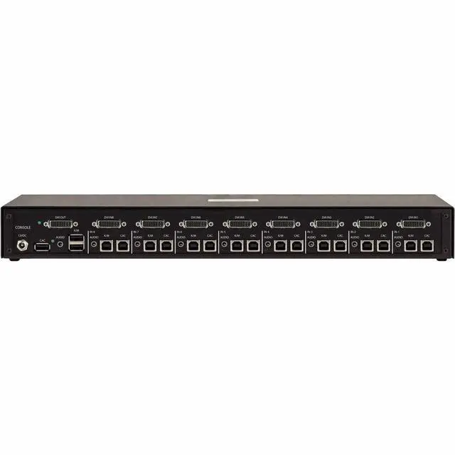 Alt view image 2 of 3 - Black Box KVM Switch NIAP 4.0 Certified 8-Port Single-Monitor DVI-I CAC