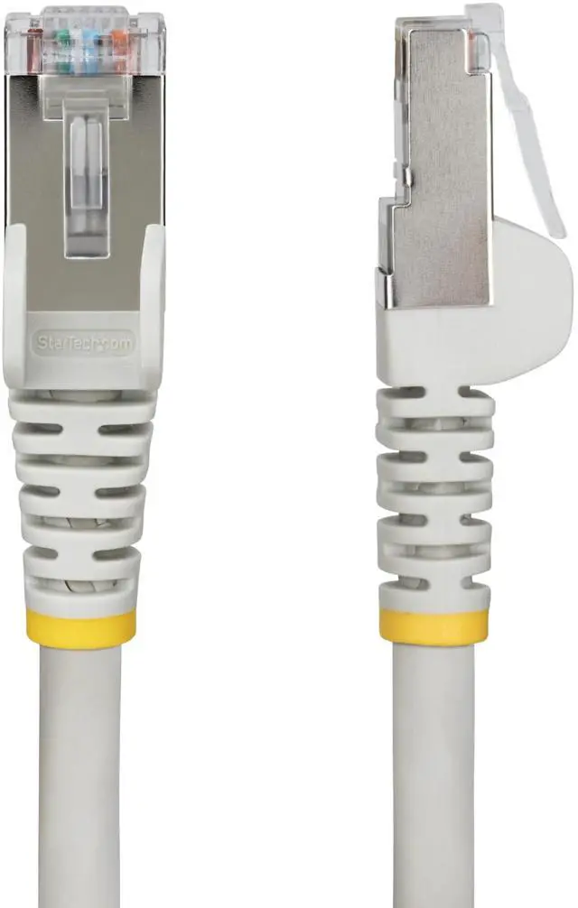 Alt view image 2 of 7 - StarTech 3ft Gray CAT6a Ethernet Cable Snagless RJ45 10G 100W PoE S/FTP LSZH 27AWG Pure Copper 500MHz Shielded Network Patch Cord