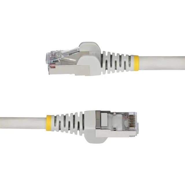 Alt view image 3 of 7 - StarTech 3ft Gray CAT6a Ethernet Cable Snagless RJ45 10G 100W PoE S/FTP LSZH 27AWG Pure Copper 500MHz Shielded Network Patch Cord