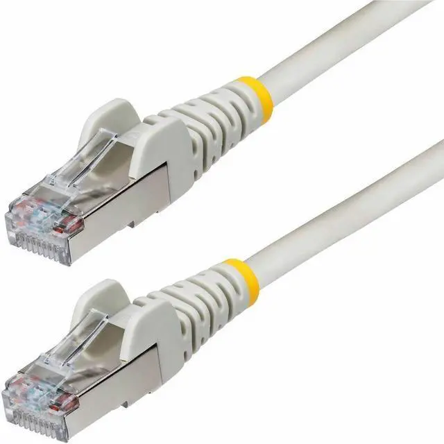 Main image of StarTech 3ft Gray CAT6a Ethernet Cable Snagless RJ45 10G 100W PoE S/FTP LSZH 27AWG Pure Copper 500MHz Shielded Network Patch Cord