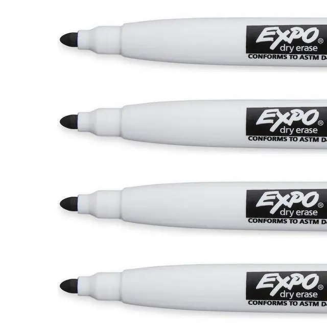Alt view image 2 of 7 - EXPO DRY ERASE MAGNETIC FINE 4CT BLK