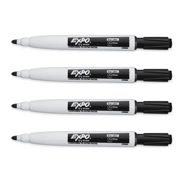 Alt view image 4 of 7 - EXPO DRY ERASE MAGNETIC FINE 4CT BLK