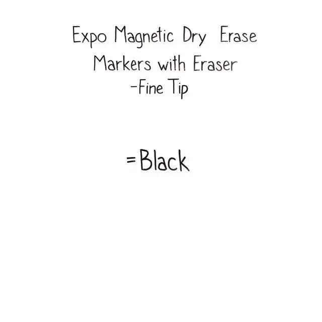 Alt view image 6 of 7 - EXPO DRY ERASE MAGNETIC FINE 4CT BLK