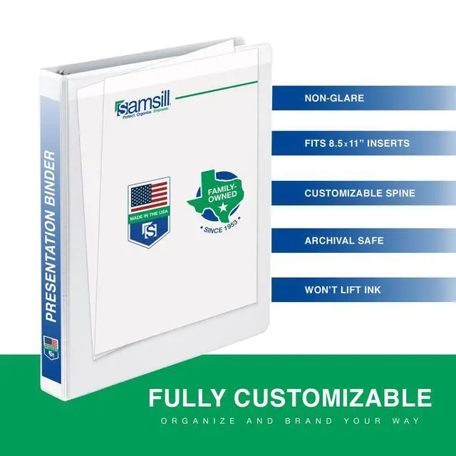 Alt view image 3 of 8 - Samsill Economy Ring Binder 1 1/2" Binder Capacity - Letter - 8 1/2" x 11" Sheet Size - 325 Sheet Capacity - 3 Ring - Fastener: Round Ring - Pocket: 2, Internal - Polypropylene, MP128557