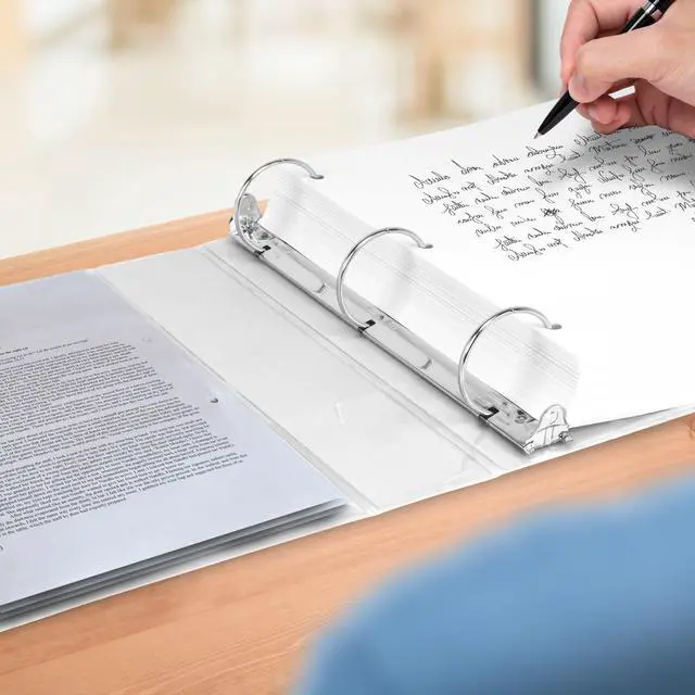 Alt view image 8 of 8 - Samsill Economy Ring Binder 1 1/2" Binder Capacity - Letter - 8 1/2" x 11" Sheet Size - 325 Sheet Capacity - 3 Ring - Fastener: Round Ring - Pocket: 2, Internal - Polypropylene, MP128557