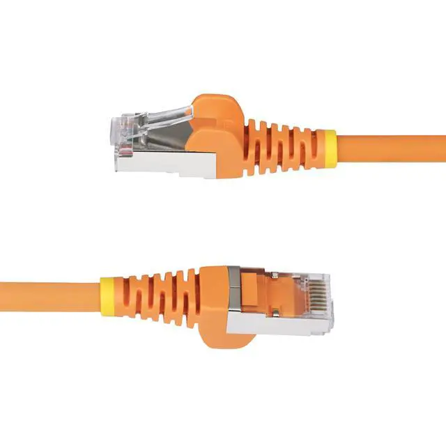 Alt view image 3 of 7 - StarTech 7ft Orange CAT6a Ethernet Cable Snagless RJ45 10G 100W PoE S/FTP LSZH 27AWG Pure Copper 500MHz Shielded Network Cord