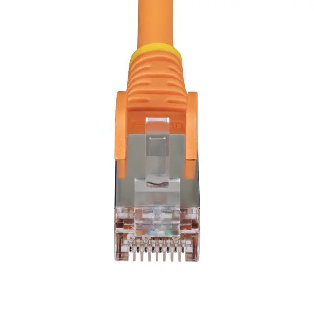 Alt view image 4 of 7 - StarTech 7ft Orange CAT6a Ethernet Cable Snagless RJ45 10G 100W PoE S/FTP LSZH 27AWG Pure Copper 500MHz Shielded Network Cord
