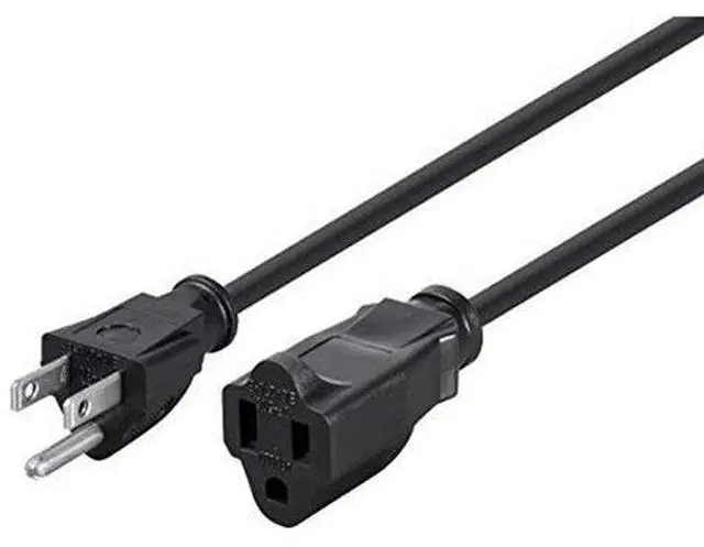 Alt view image 7 of 12 - Monoprice 25ft 14AWG Power Extension Cord Cable, 15A (NEMA 5-15P to NEMA 5-15R)