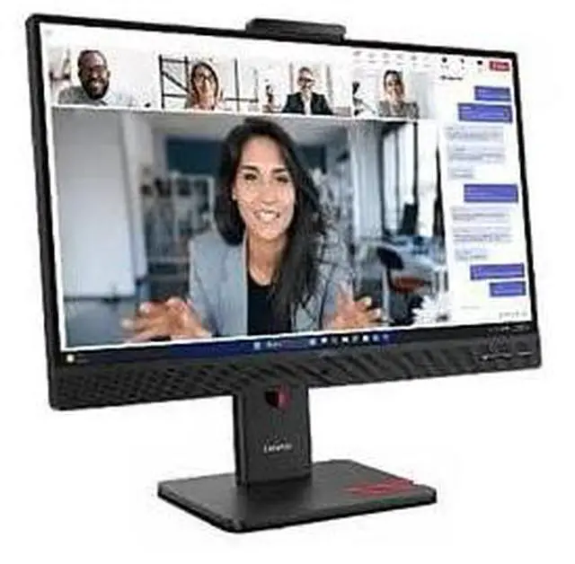 Alt view image 10 of 13 - Lenovo ThinkVision T27QD-4v 27" QHD USB-C Docking Video Conferencing Monitor