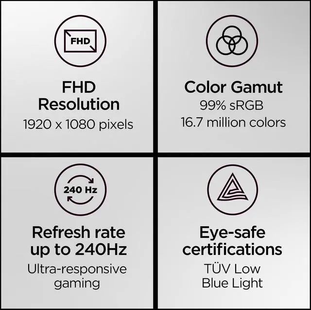 Alt view image 17 of 20 - Lenovo Legion 24-10 24-inch IPS FHD 240Hz Gaming Monitor
