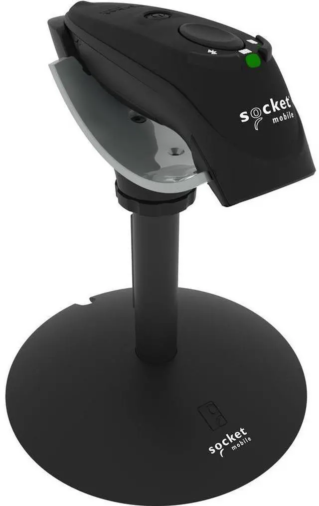 Alt view image 8 of 8 - Socket Mobile D720 Barcode Scanner (with rechargeable battery pre-installed) - Wireless Connectivity - 19.49" Scan Distance - 1D, 2D - Imager - Omni-directional - Bluetooth - USB - Black - Stand