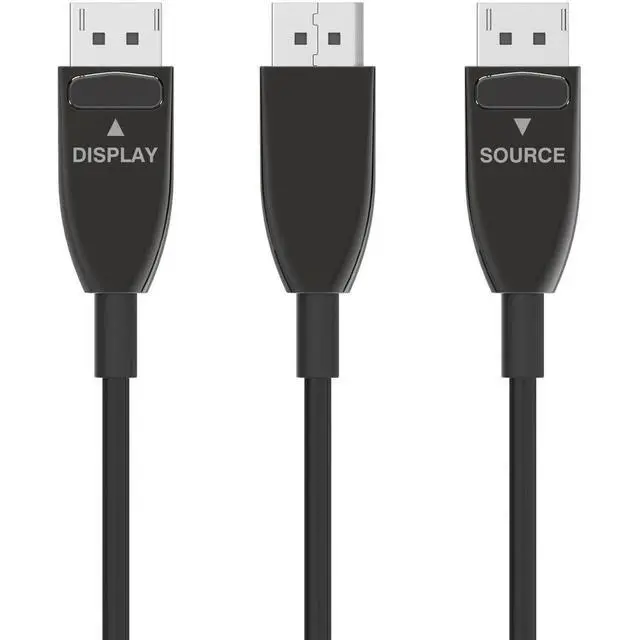 Alt view image 7 of 7 - 4XEM 30M 100FT Active Optical Fiber 1.4 DisplayPort Cable 4XFIBERDPAOC30M