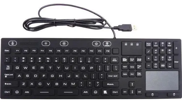 Main image of DSI WATERPROOF IP68 FULL SIZE KEYBOARD WITH TOUCHPAD LED BACKLIT