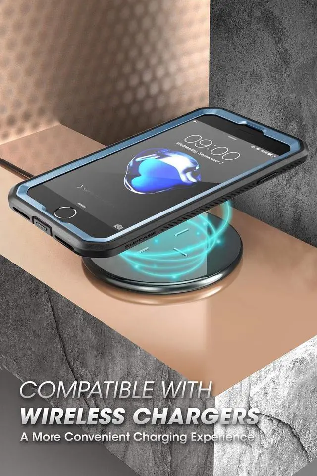 Alt view image 7 of 7 - IPHONE SE UBPRO WITH KICKSTAND - BLUE