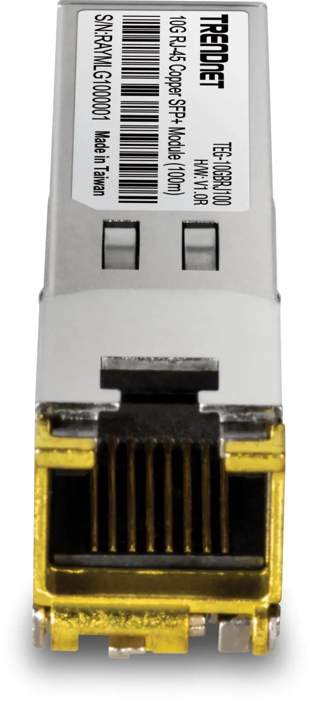 Alt view image 9 of 11 - TRENDnet TEG-10GBRJ100, 10G RJ45 Copper SFP+ Module (100m)