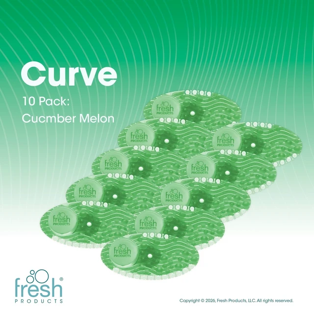 Alt view image 2 of 7 - Curve Air Freshener, Cucumber Melon, 2 Oz, 10/box