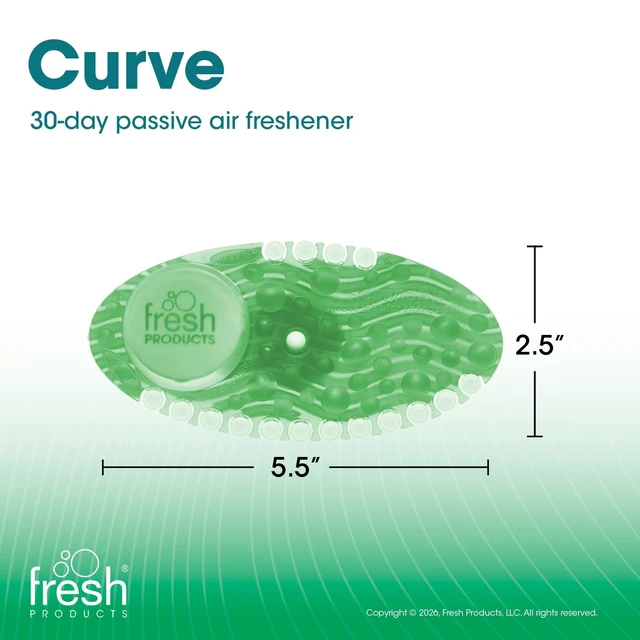 Alt view image 7 of 7 - Curve Air Freshener, Cucumber Melon, 2 Oz, 10/box